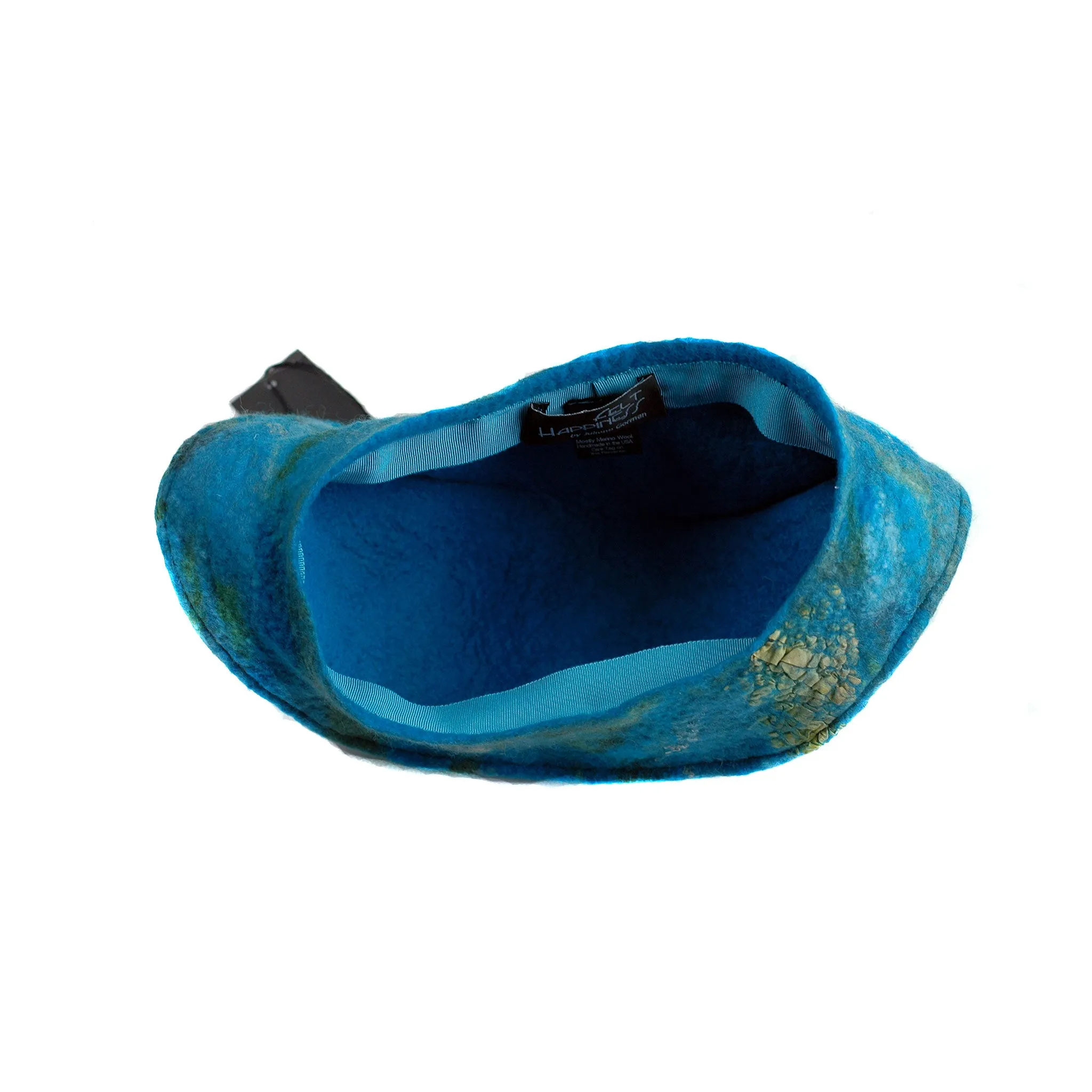 ~ Adopted ~ Turquoise Garrison Cap Style Beret
