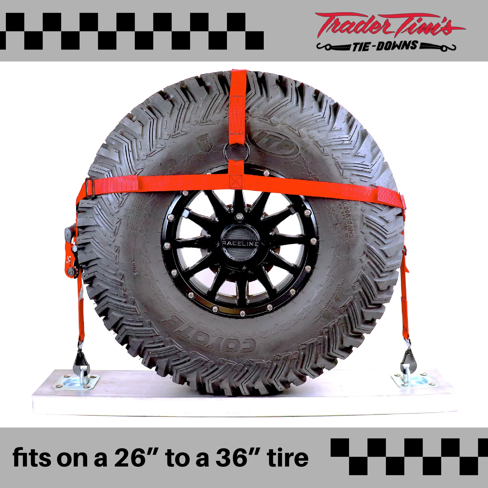 1.5" Tire Bonnet - Red or Black
