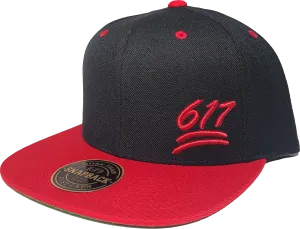 617 Snapback 100 Emoji Inspired Black Red