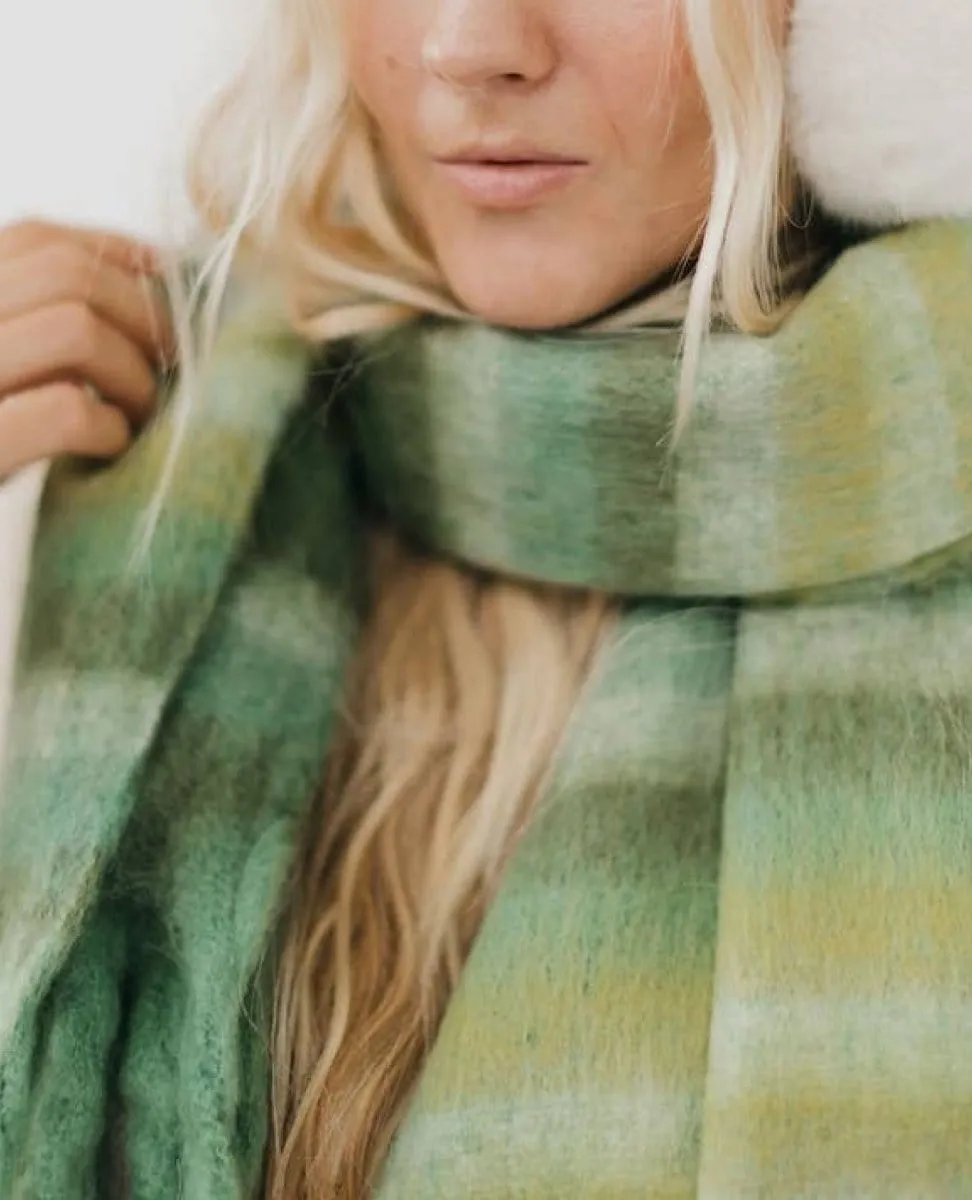 Adventure Ombre Scarf Green