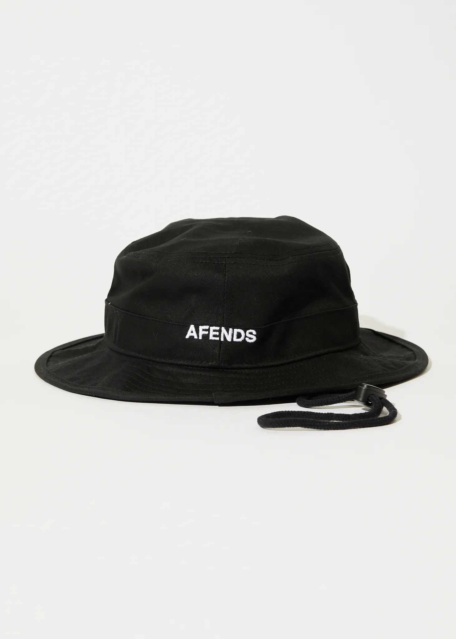 AFENDS FLAME RECYCLED BUCKET HAT - BLACK