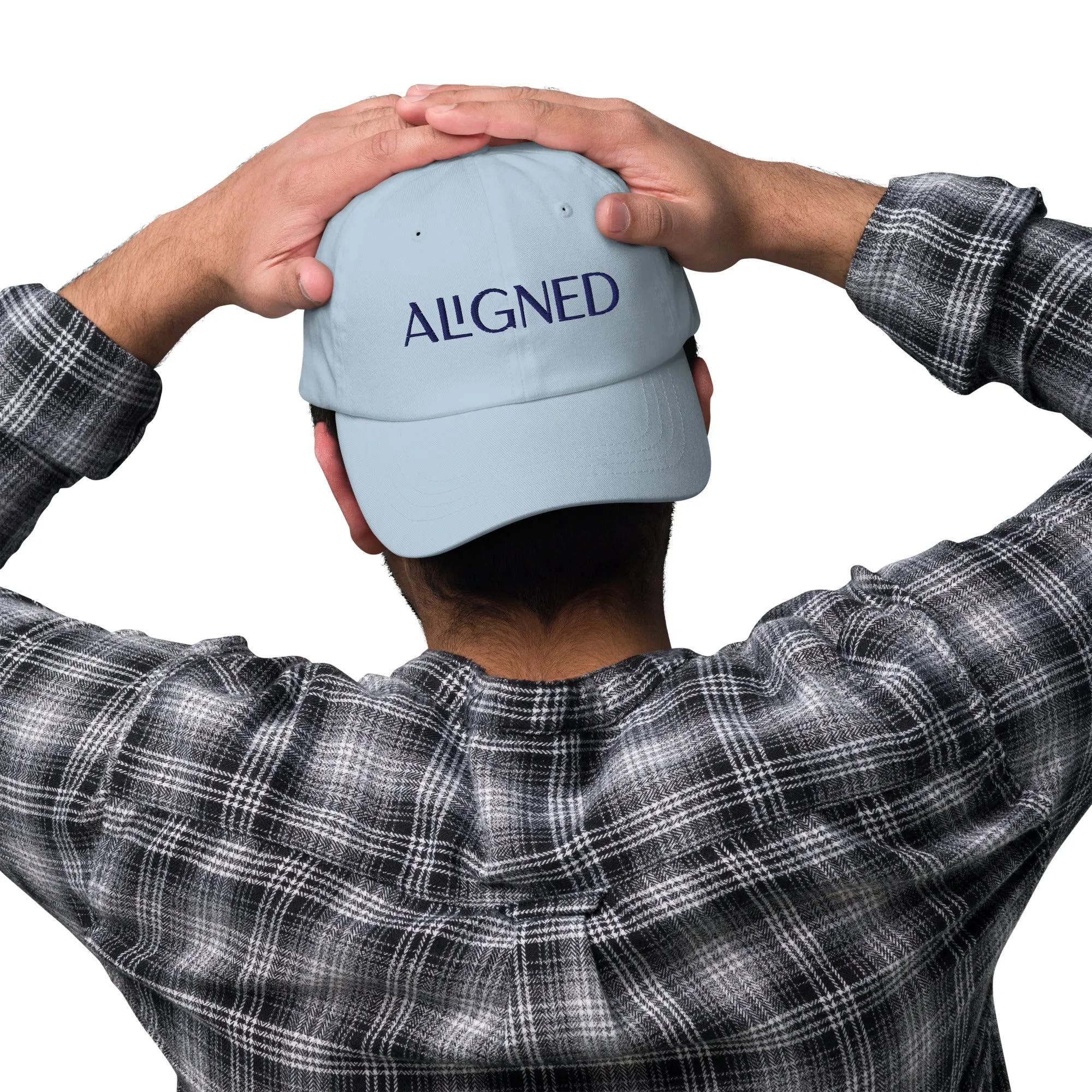 Aligned Dad Hat (Navy Stitch)
