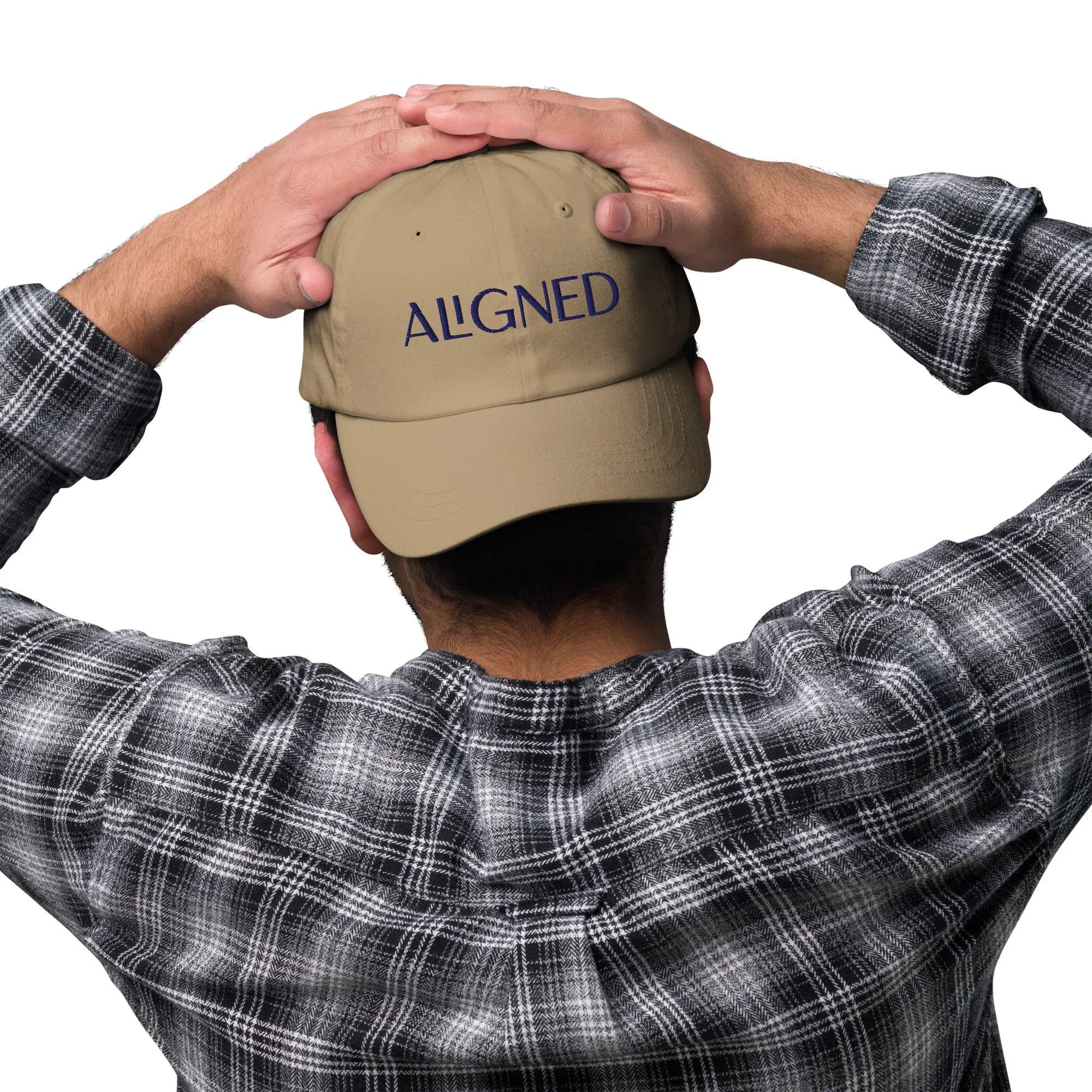 Aligned Dad Hat (Navy Stitch)