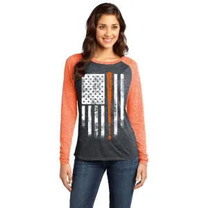 America's Pastime Orange and Black Baseball Shirt
