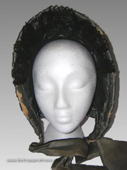 Antique Spoon Bonnet - Circa 1860 - Civil War Era