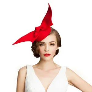 Australia Wool Pillbox Wedding Fascinator Bow knot Lady Vintage Felt Cocktail Party Fedoras Hats