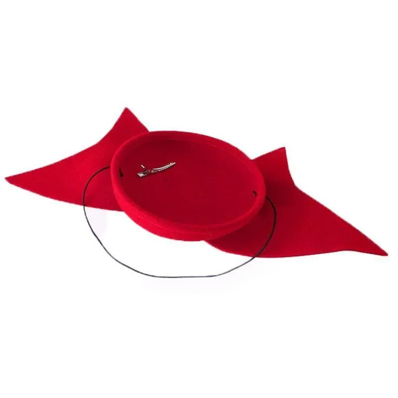 Australia Wool Pillbox Wedding Fascinator Bow knot Lady Vintage Felt Cocktail Party Fedoras Hats
