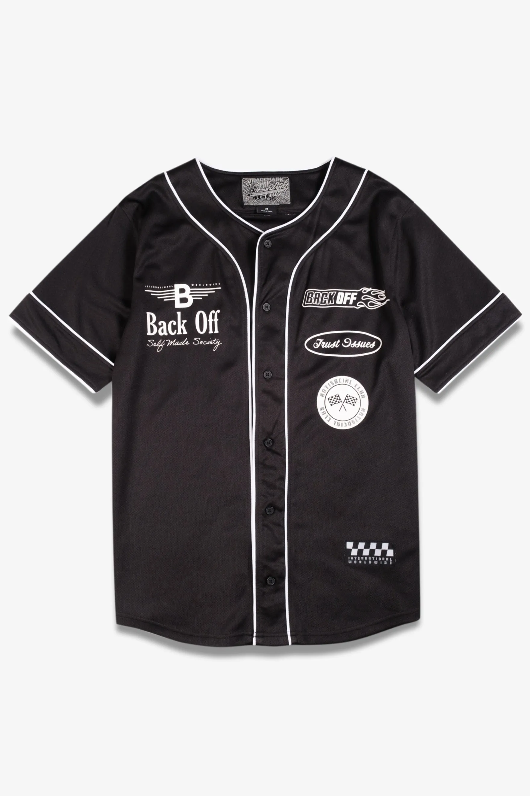 Back Off Mesh Baseball Jersey