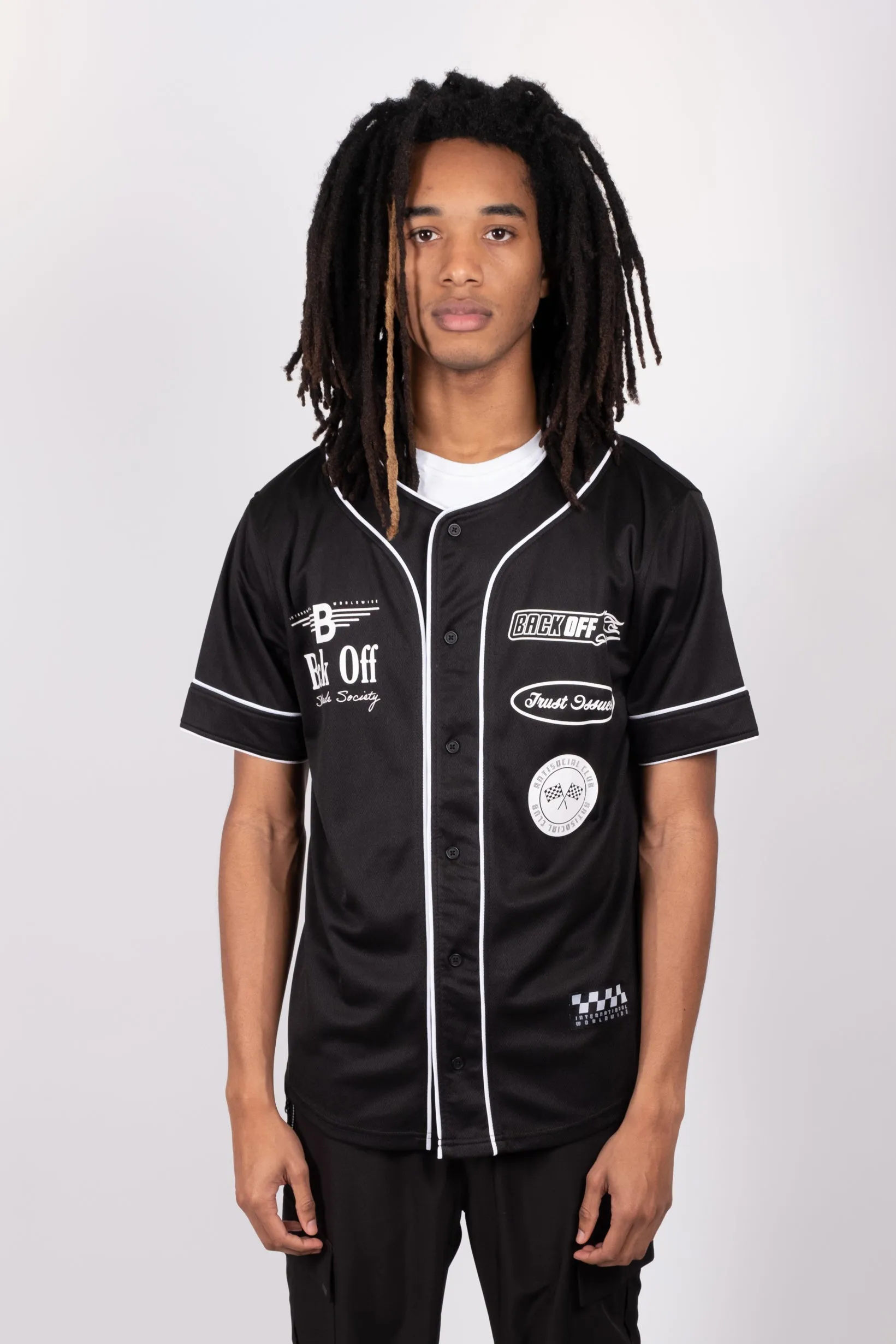 Back Off Mesh Baseball Jersey