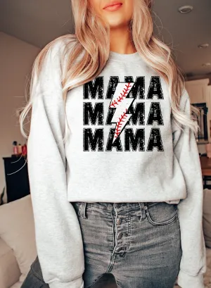 Baseball Mama Bolt - Unisex Fleece Pullover