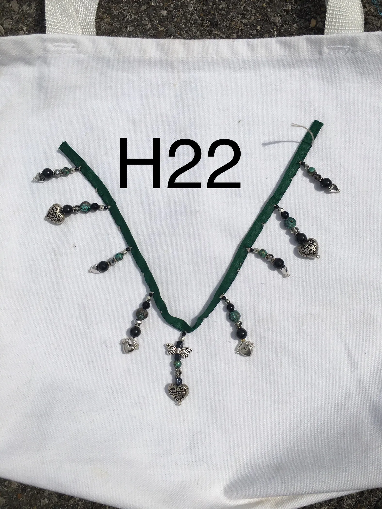 Beading Hand made 1.5" to 2" under bib