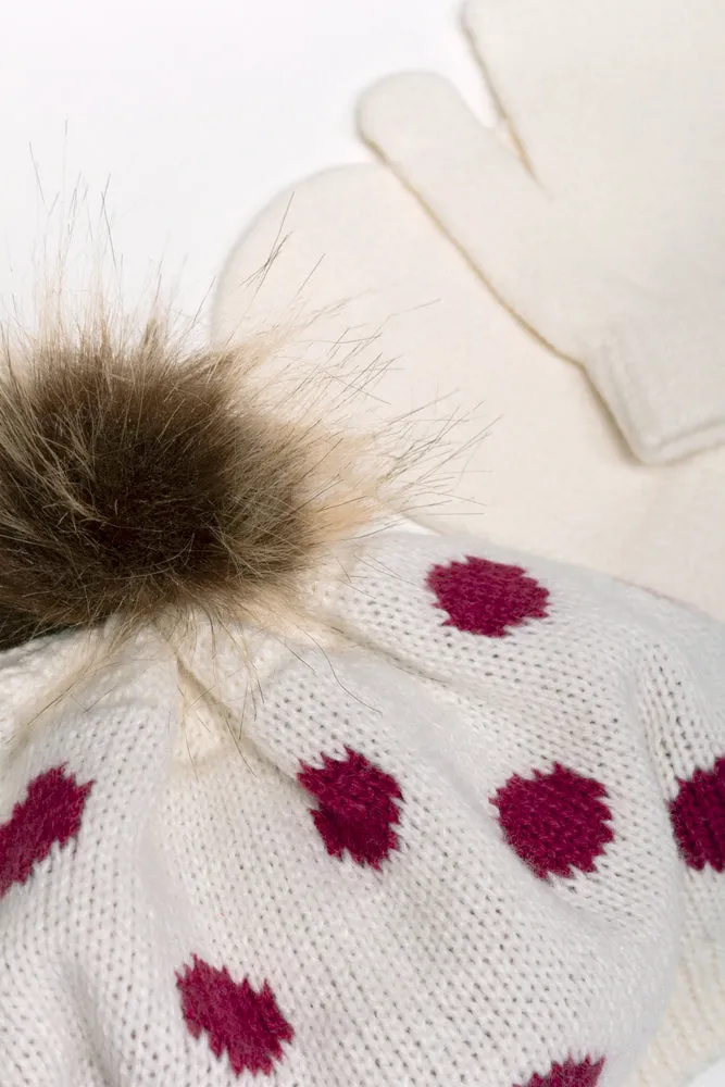 Beret Hat Set Natural