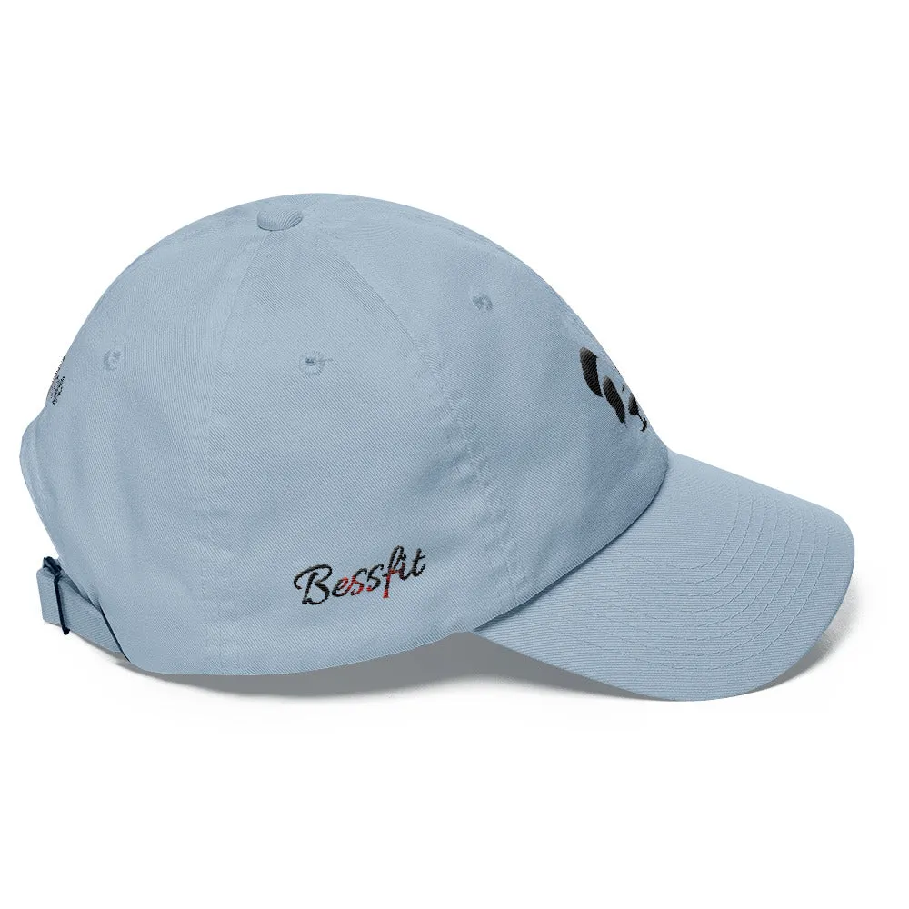 Bessfit Black Panda Dad hat