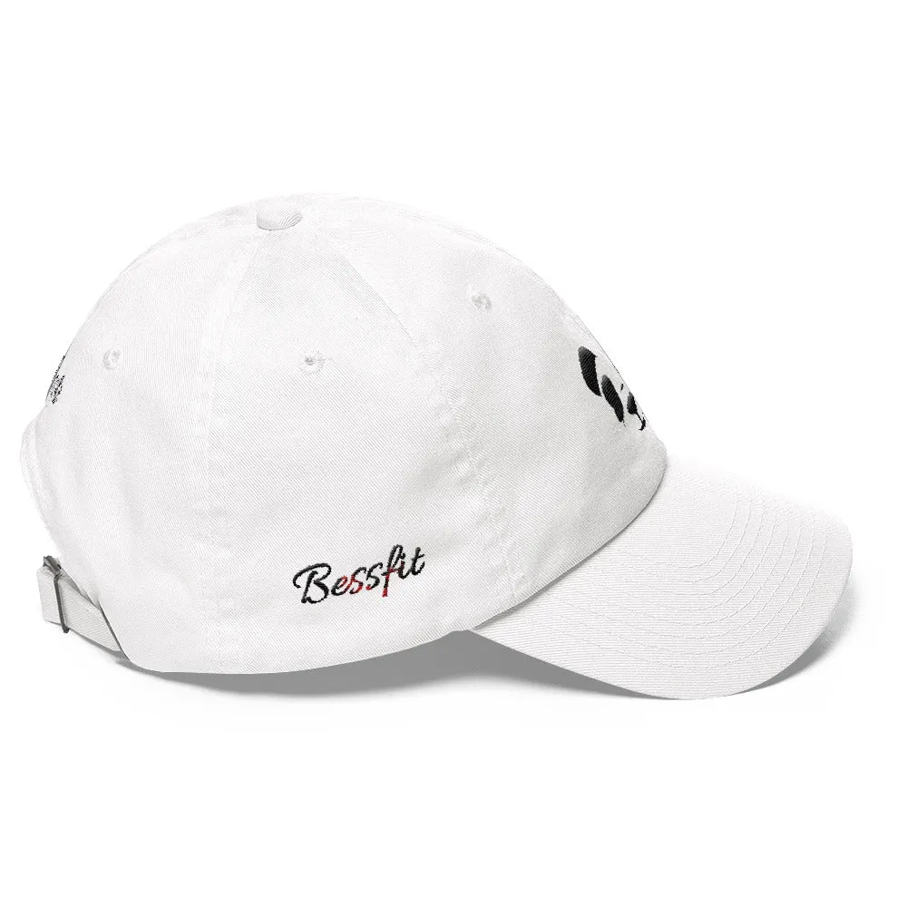 Bessfit Black Panda Dad hat