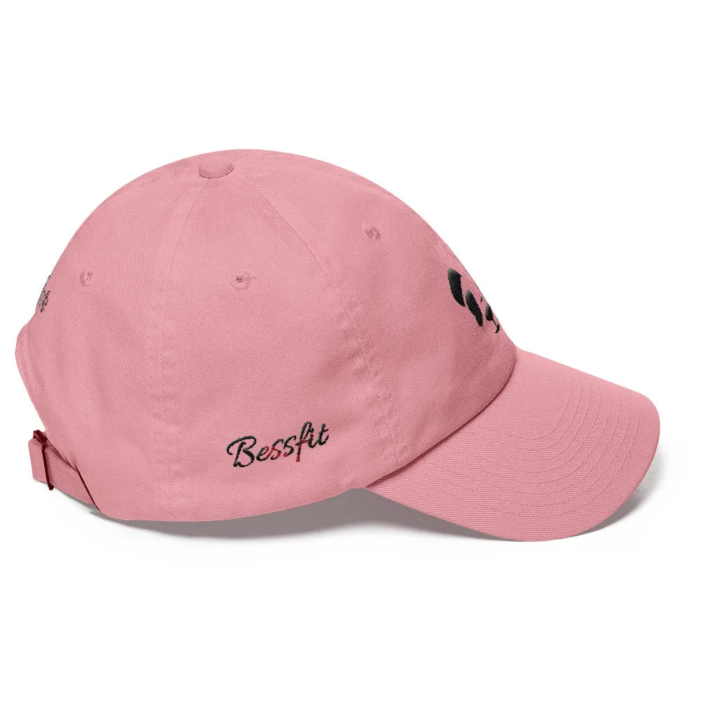 Bessfit Black Panda Dad hat