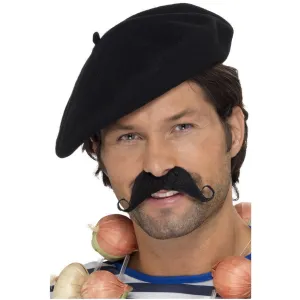 Black French Beret