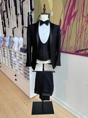 Black Premium Italian Peak Tuxedo