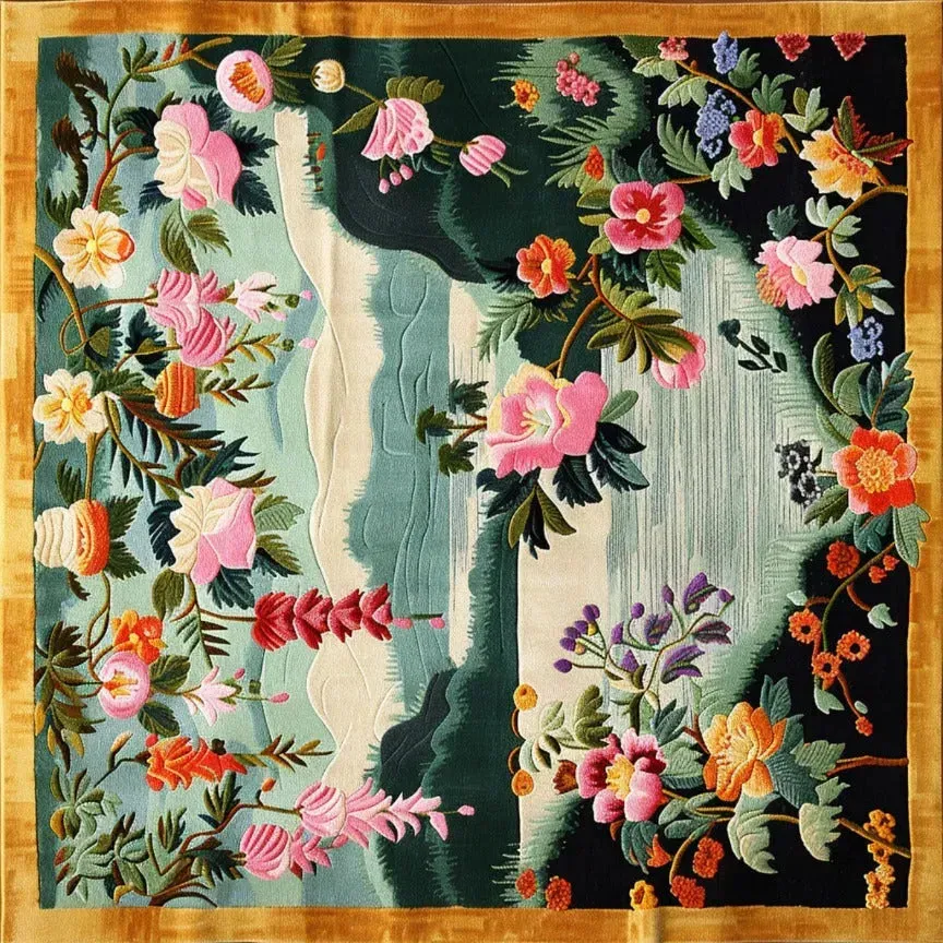 Blossom Cascade Hand Tufted Rug