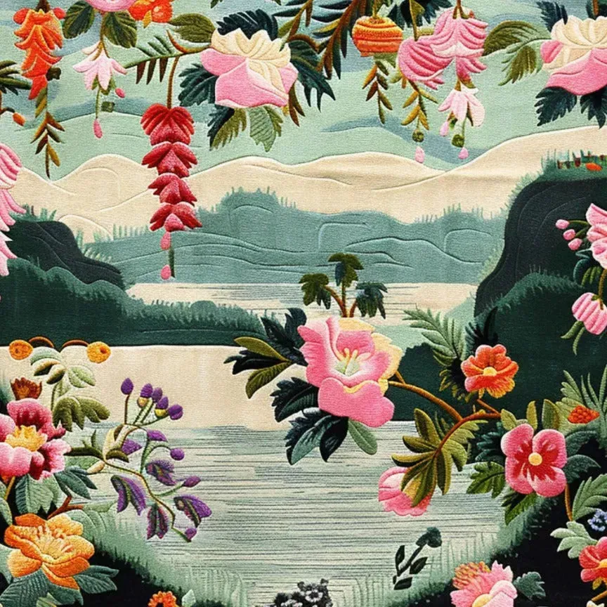 Blossom Cascade Hand Tufted Rug