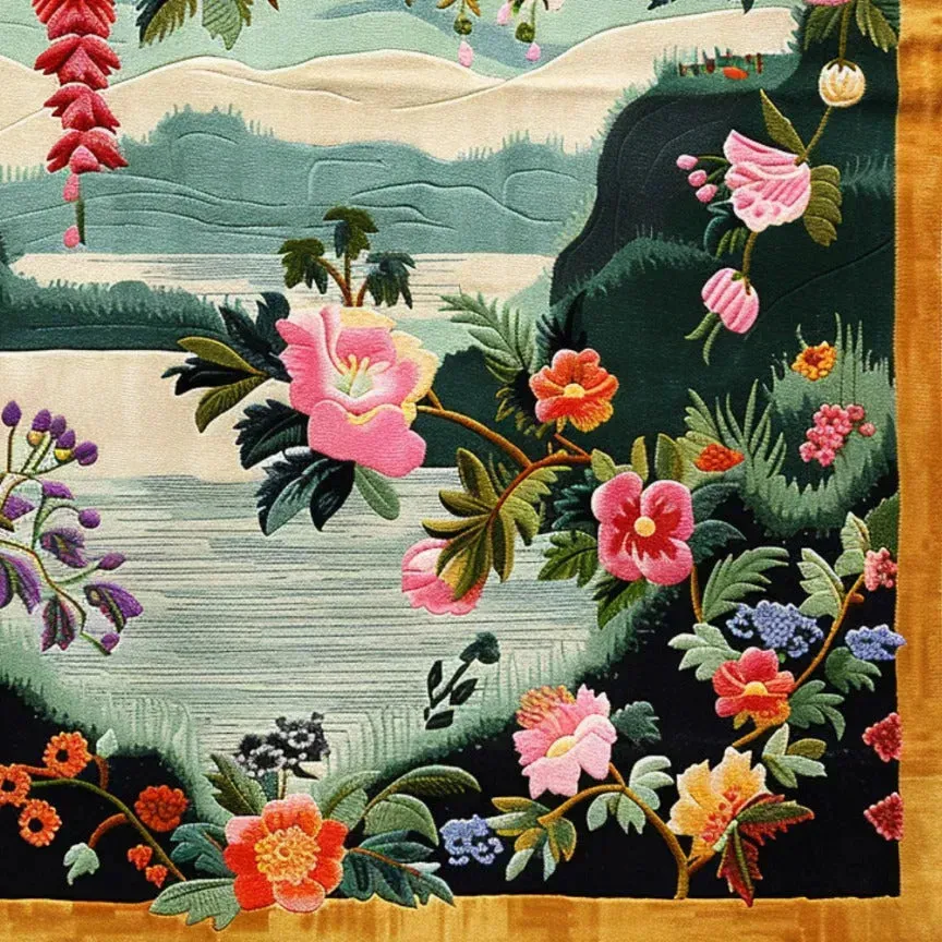 Blossom Cascade Hand Tufted Rug