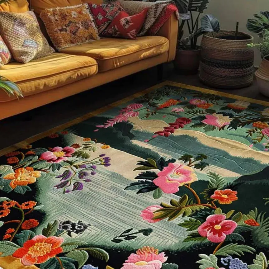 Blossom Cascade Hand Tufted Rug