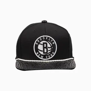 Breyer's Buck 50 Brooklyn Nets Hat With Leather Visor