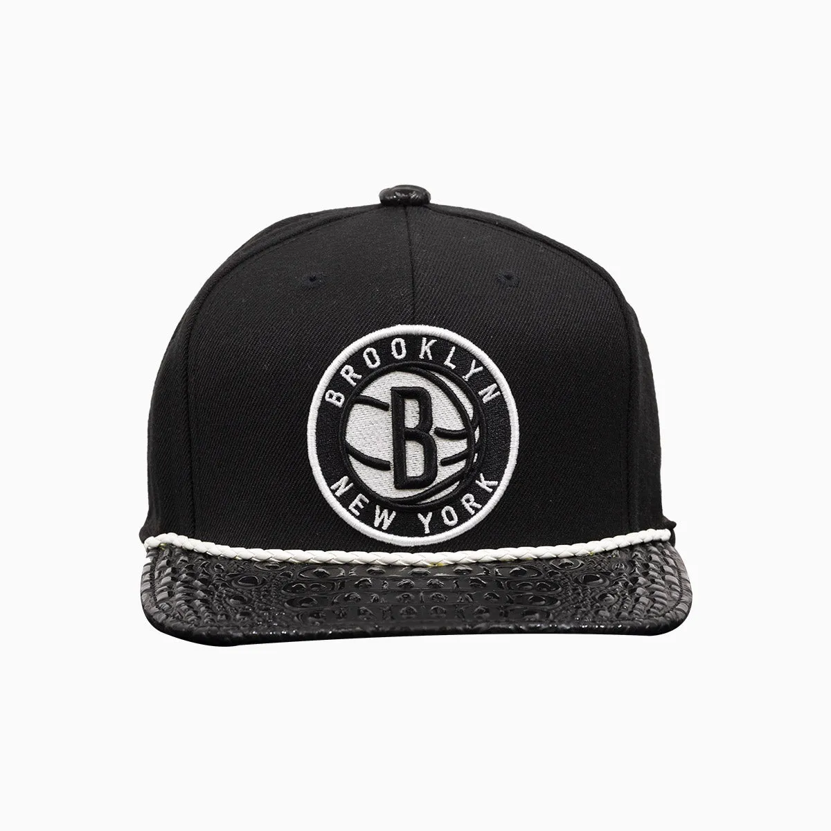 Breyer's Buck 50 Brooklyn Nets Hat With Leather Visor