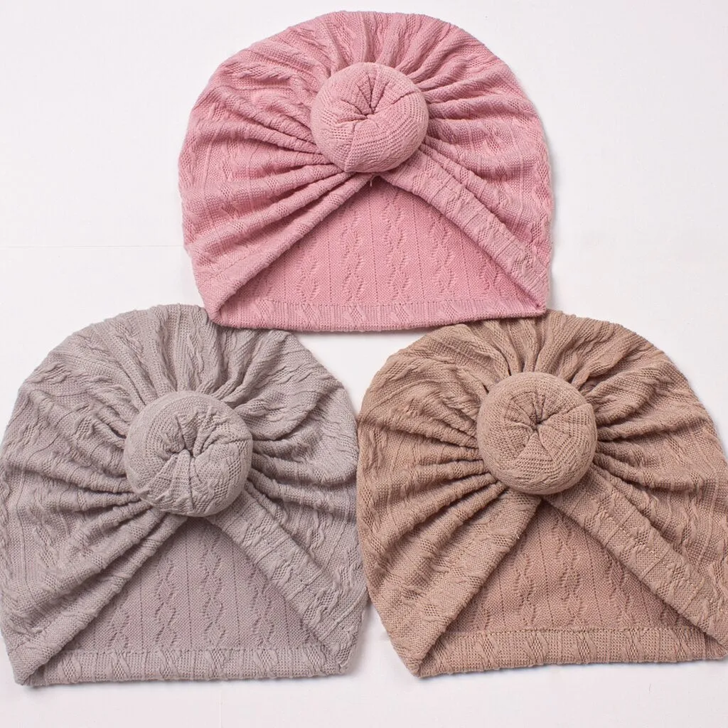Cable Knit Baby Turban