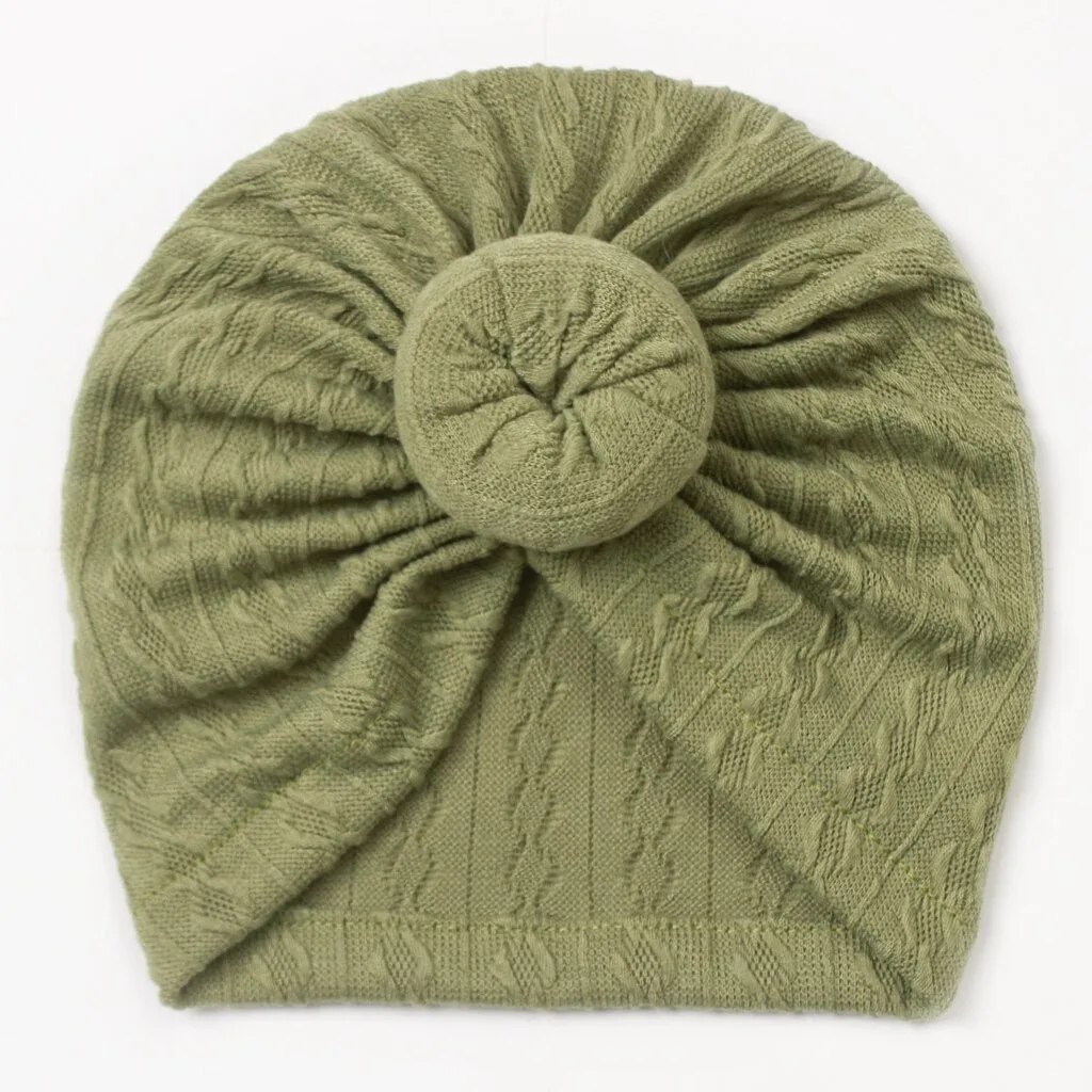 Cable Knit Baby Turban