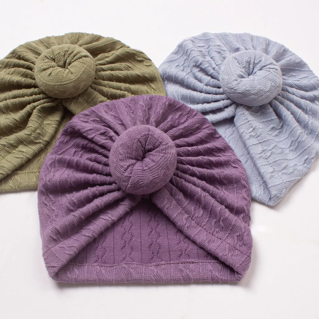 Cable Knit Baby Turban