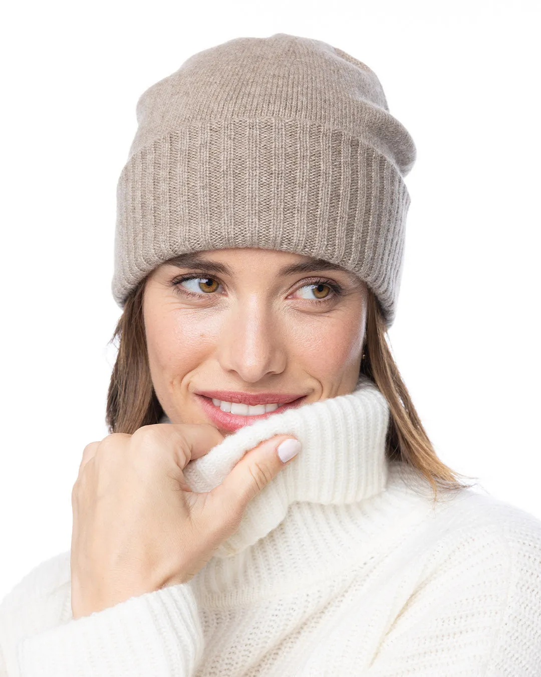 Cashmere Ribbed Hat