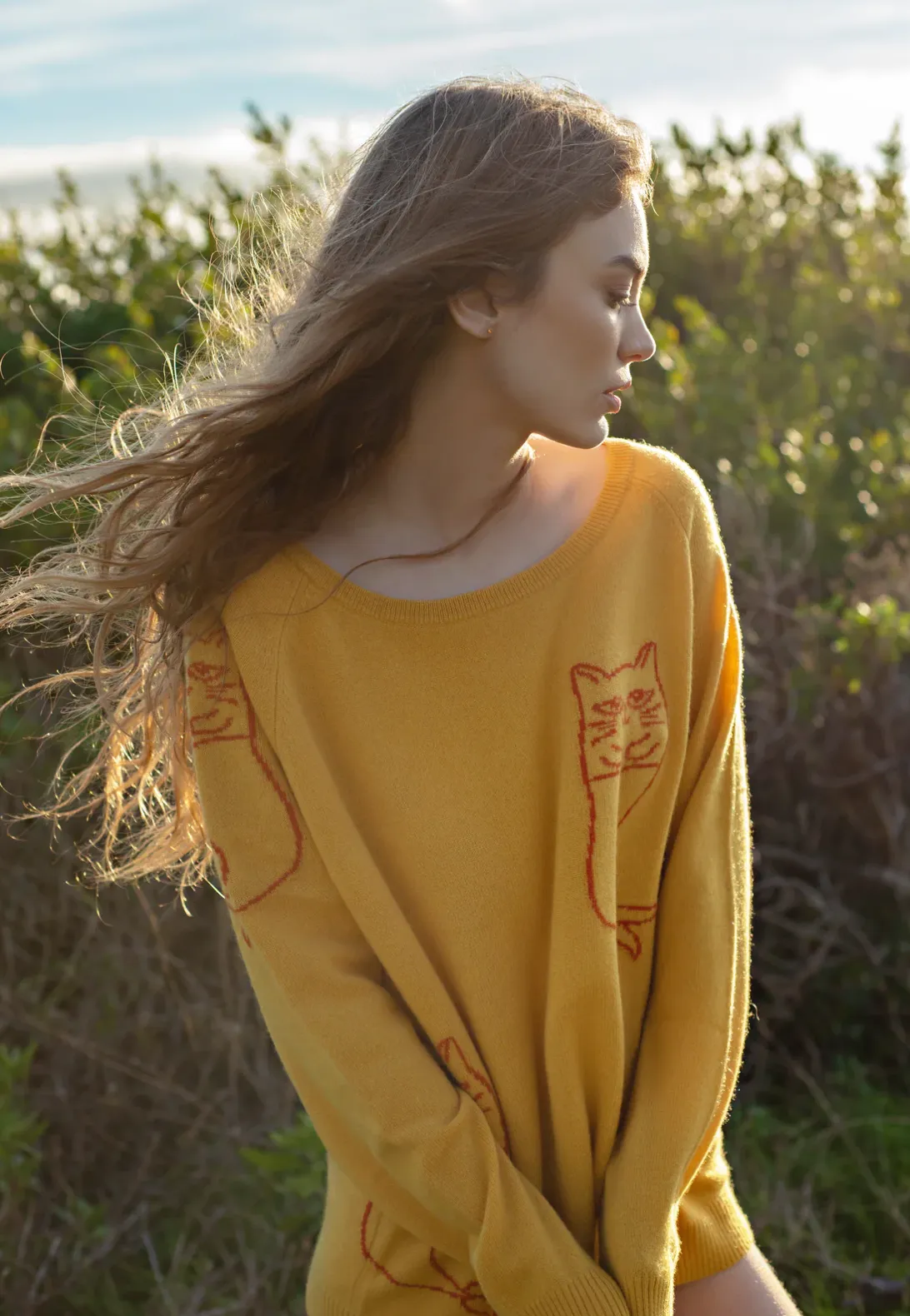 Catnip   Seaweed Catmermaid Cashmere Sweater