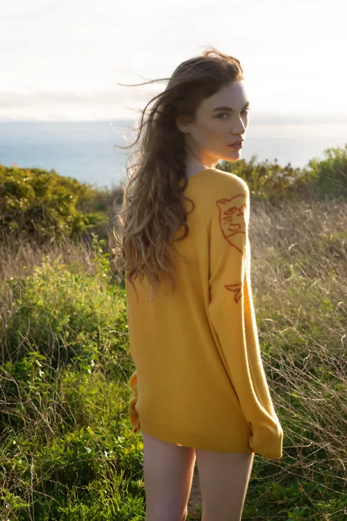 Catnip   Seaweed Catmermaid Cashmere Sweater