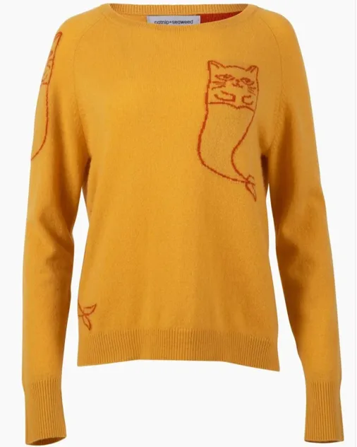 Catnip   Seaweed Catmermaid Cashmere Sweater
