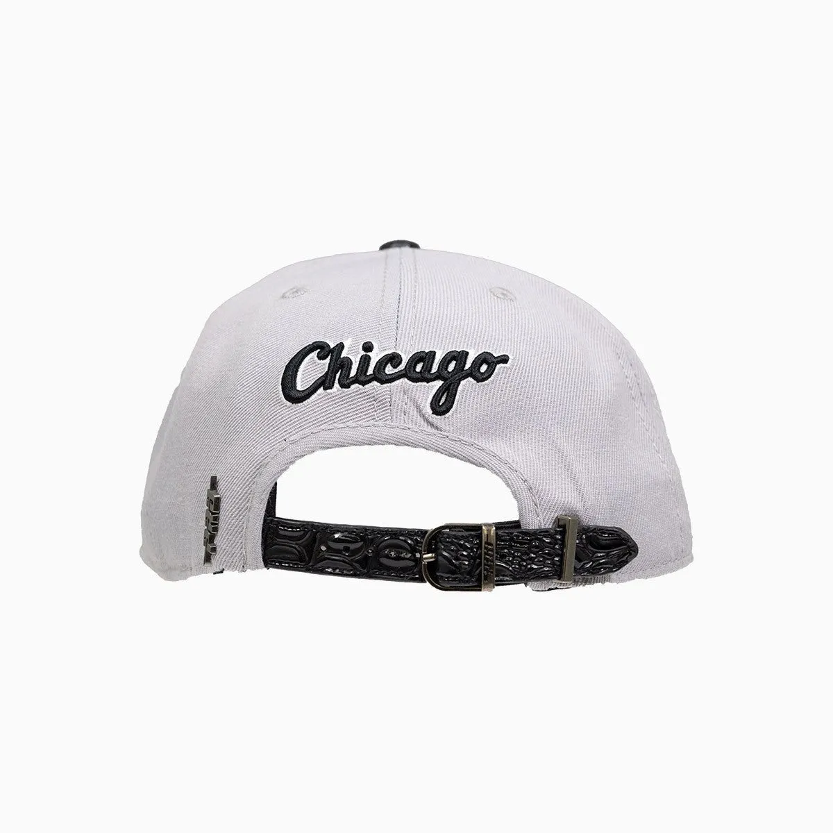 Chicago White Sox Hat With Leather Visor