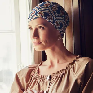 Christine Yoga Turban - Endless Shapes of Blue