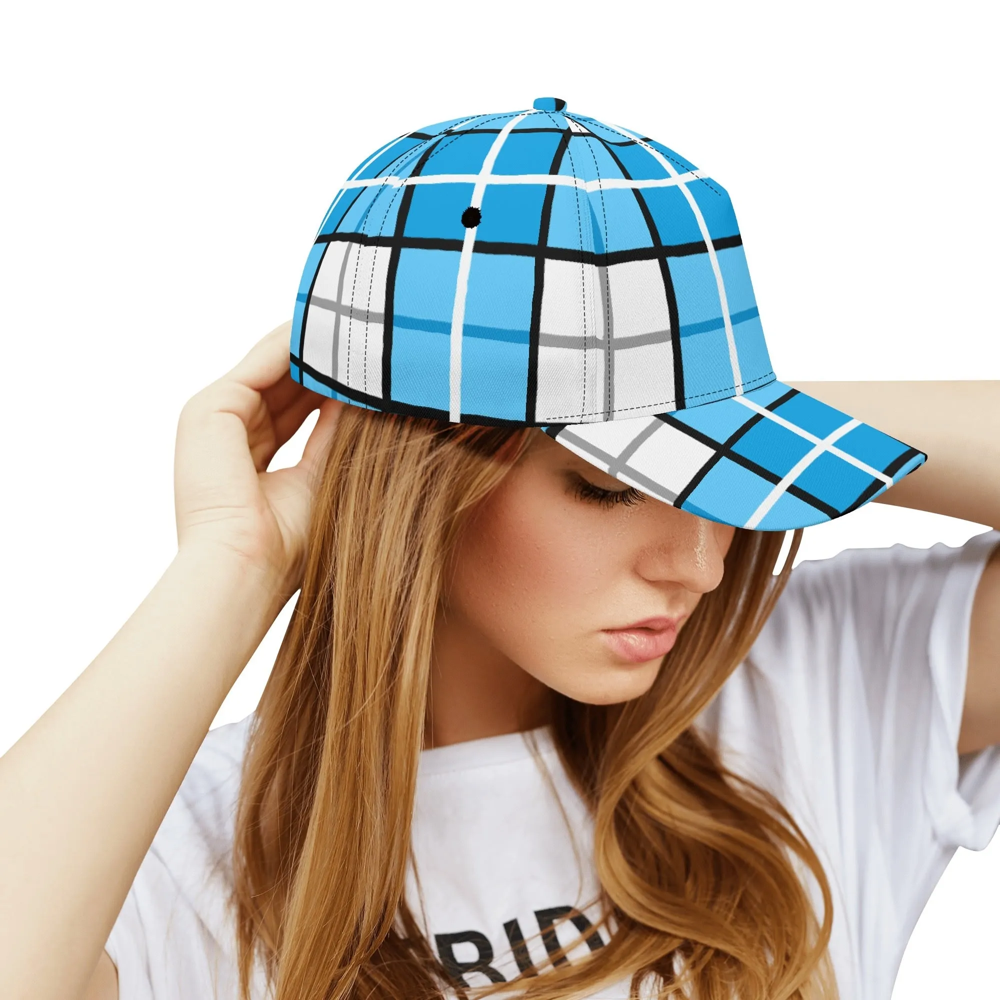 'Clyde Sky Blue' Happy Tartan® Baseball Cap