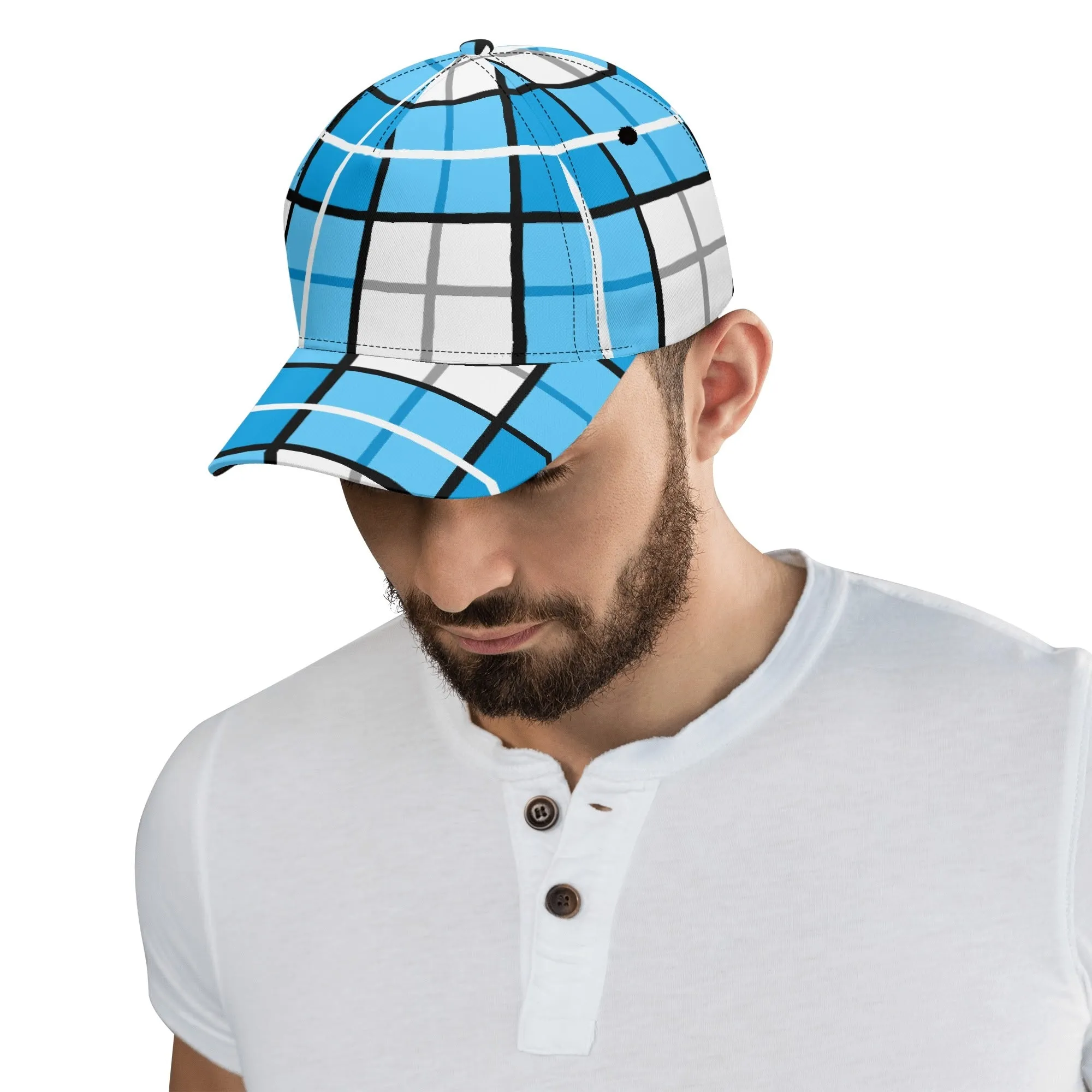 'Clyde Sky Blue' Happy Tartan® Baseball Cap