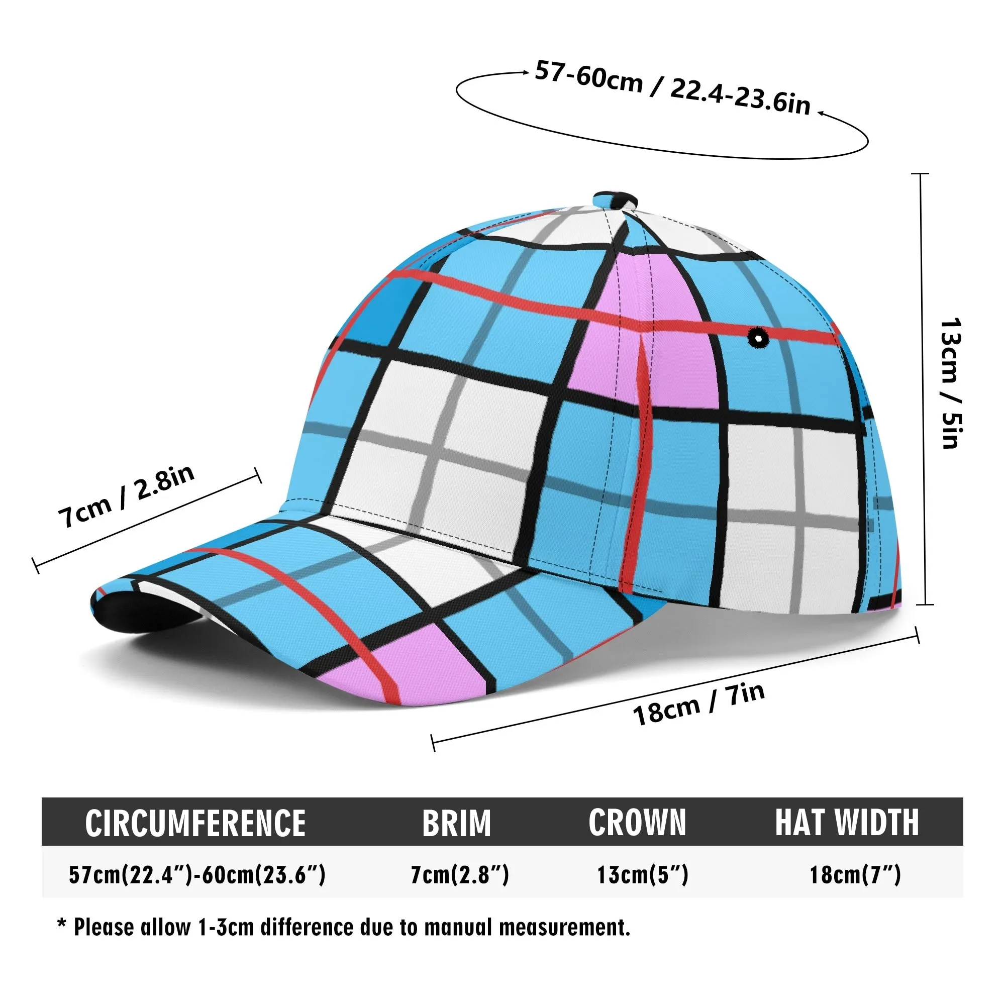 'Clyde Sky Candy' Happy Tartan® Baseball Cap