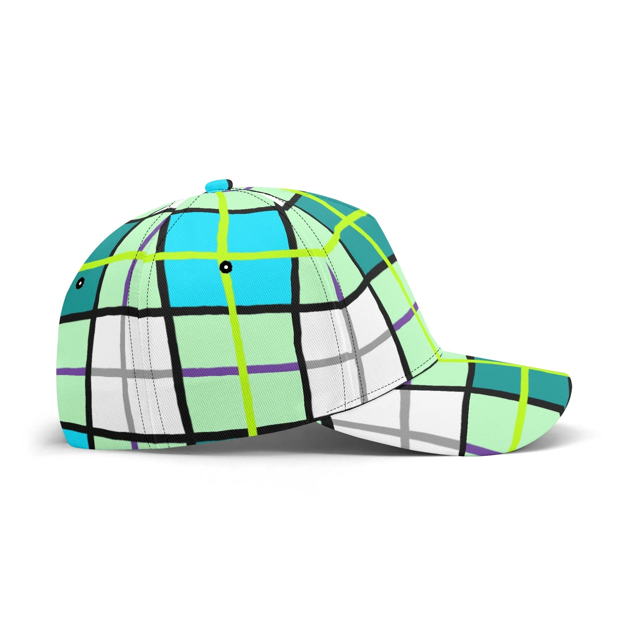 'Clyde Sky Green' Happy Tartan® Baseball Cap