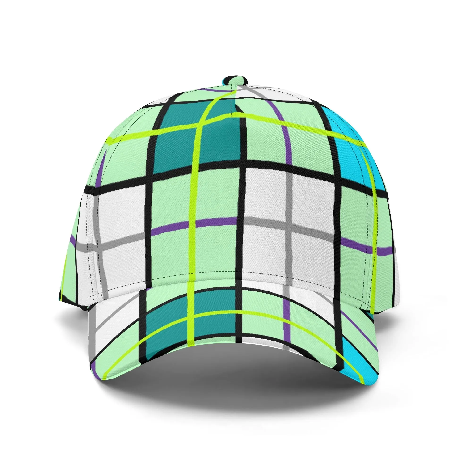 'Clyde Sky Green' Happy Tartan® Baseball Cap