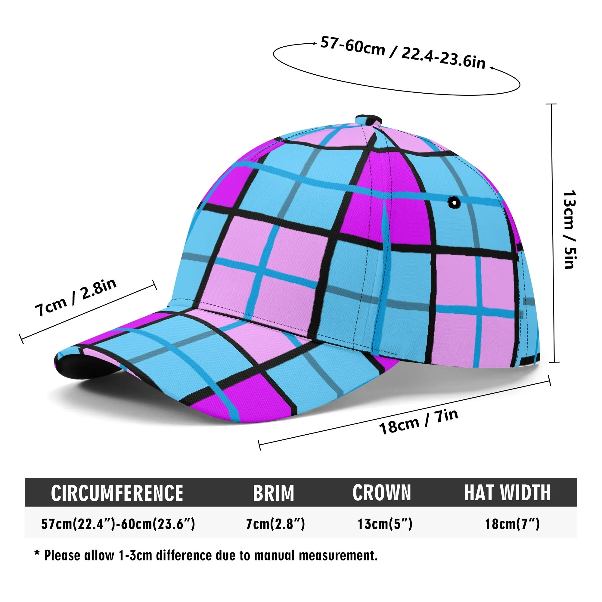 'Clyde Sky Purple' Happy Tartan® Baseball Cap