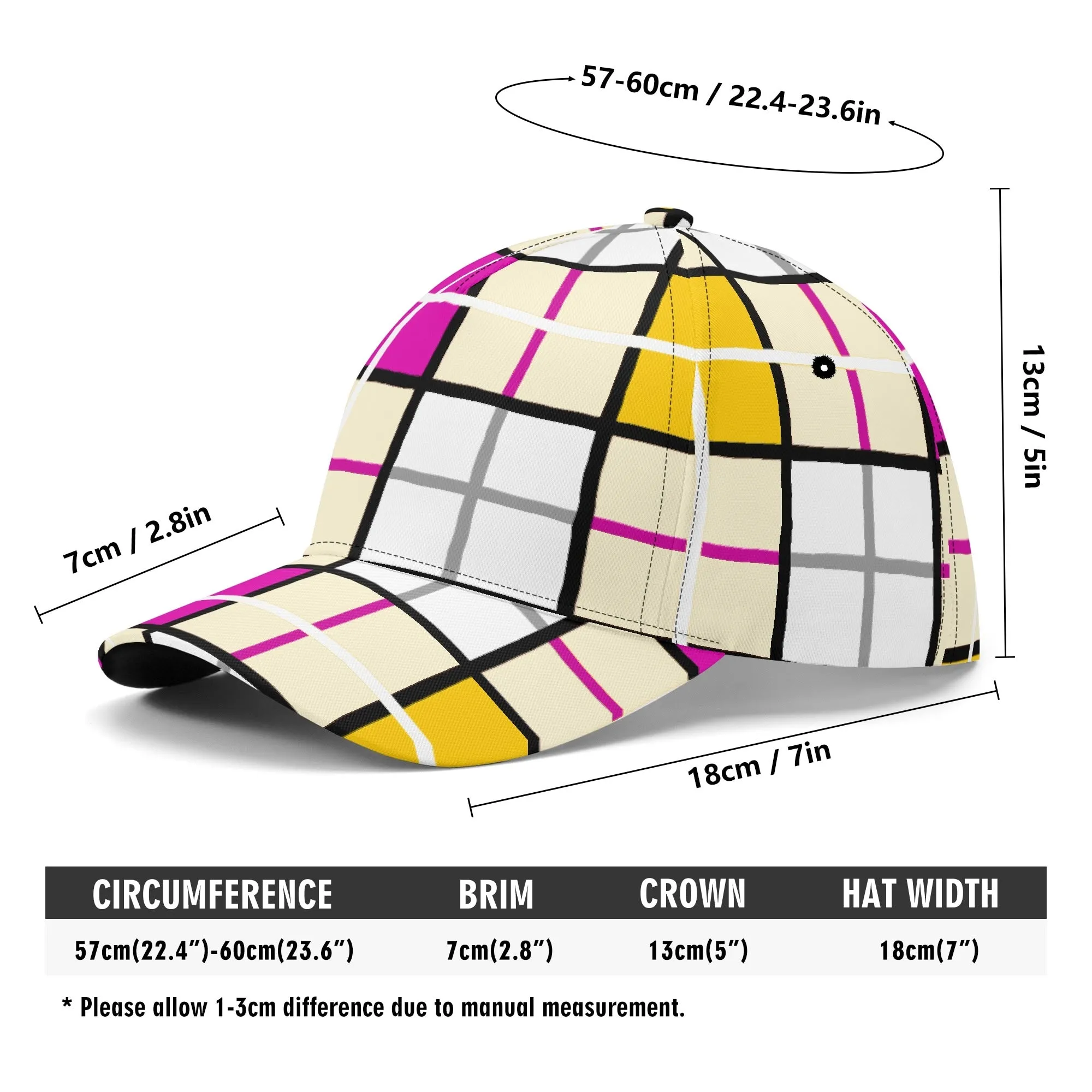 'Clyde Sky Rhubarb' Happy Tartan® Baseball Cap