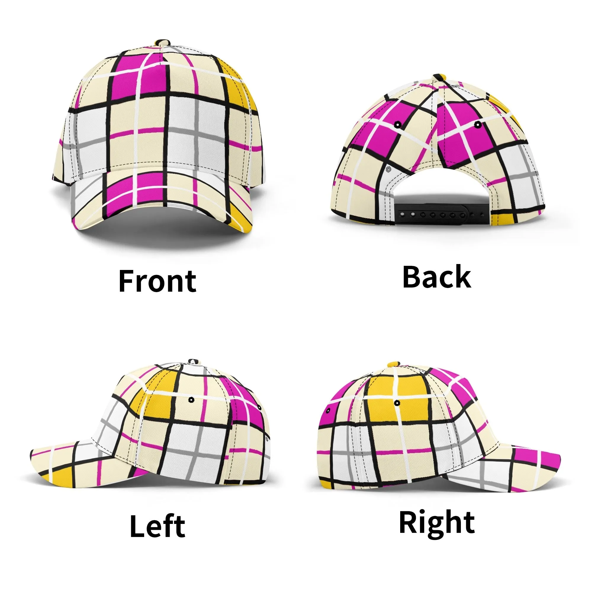'Clyde Sky Rhubarb' Happy Tartan® Baseball Cap