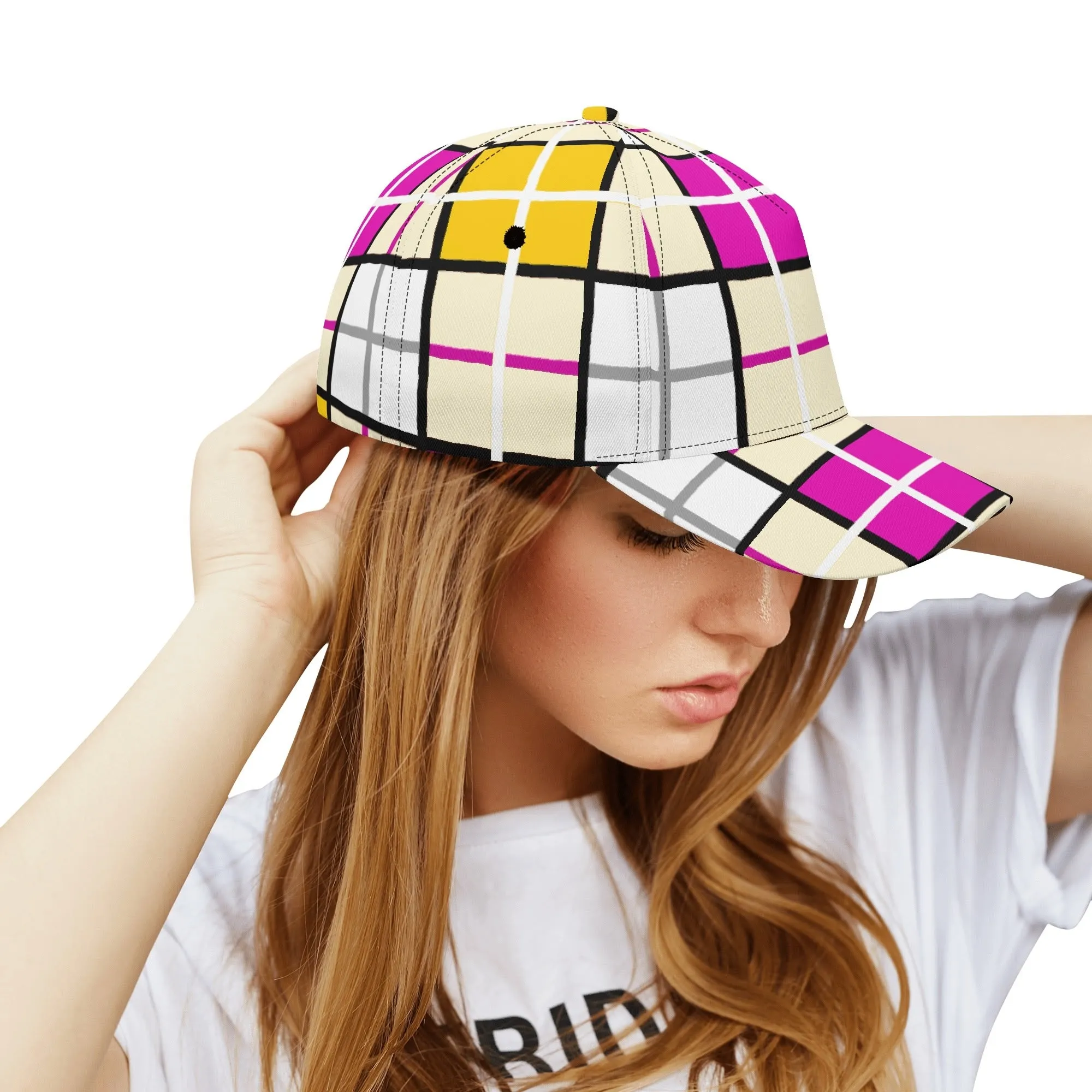 'Clyde Sky Rhubarb' Happy Tartan® Baseball Cap
