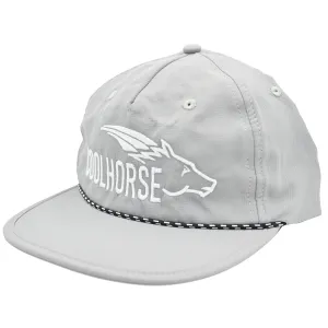 Coolhorse Grey Unstructured Lake Cap with White Logo