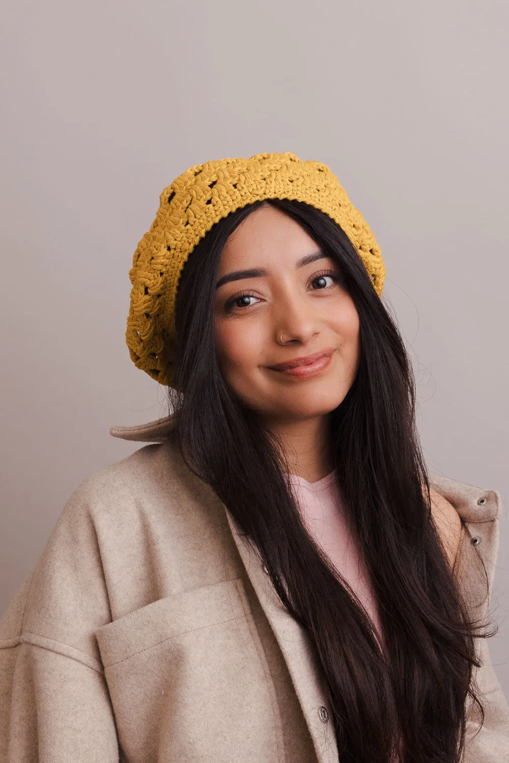 Crochet Knitted Berets.