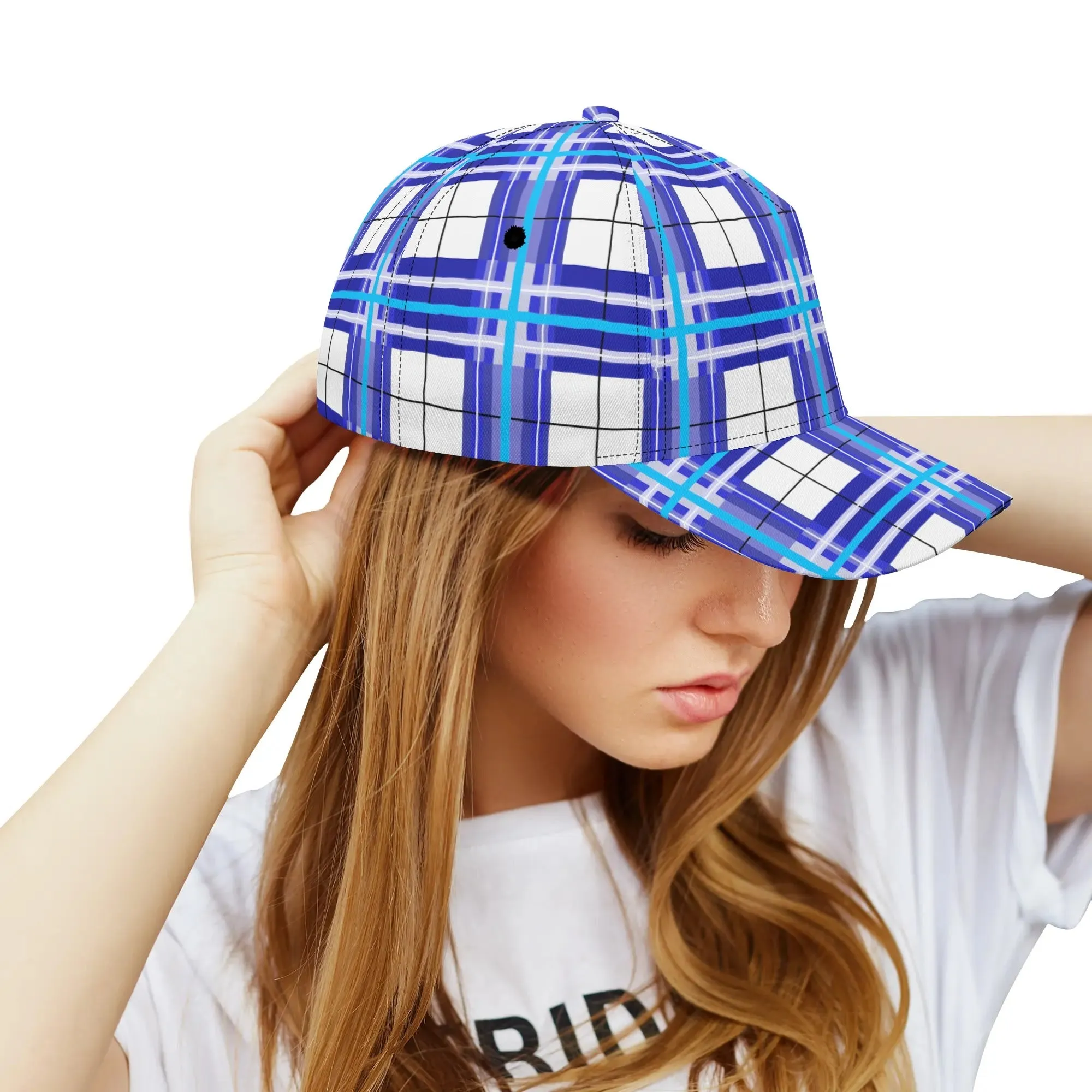 ✨'Cumbrae Sky' Happy Tartan® Baseball Cap✨