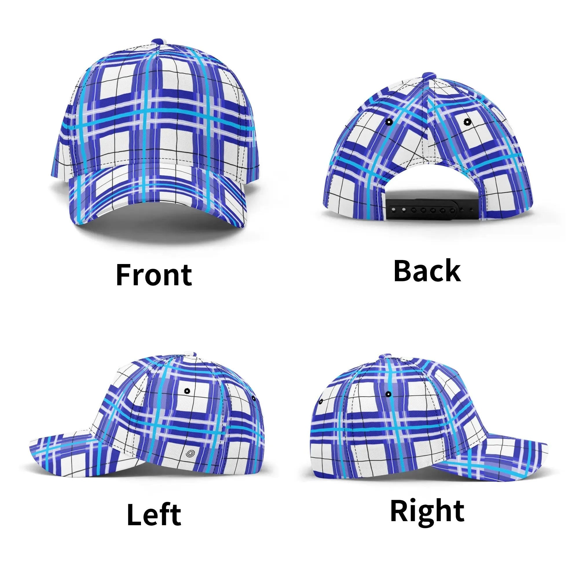 ✨'Cumbrae Sky' Happy Tartan® Baseball Cap✨