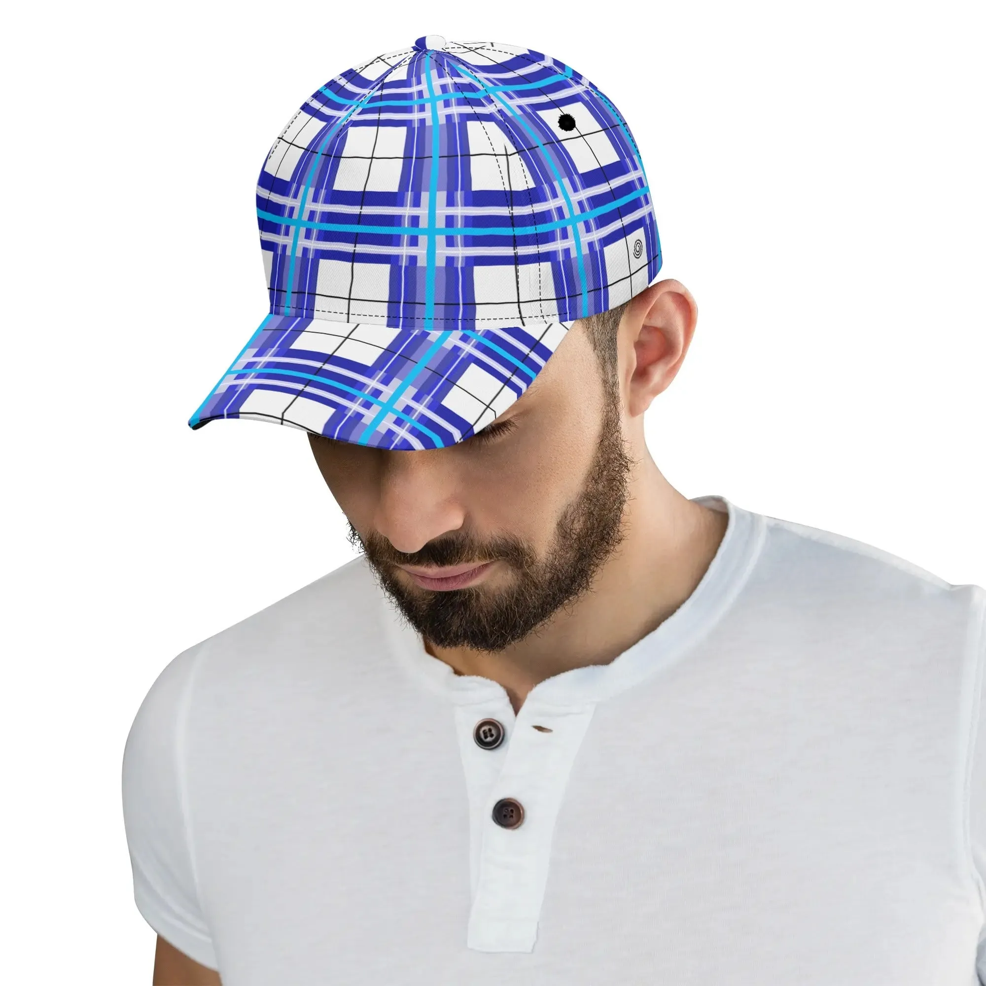 ✨'Cumbrae Sky' Happy Tartan® Baseball Cap✨